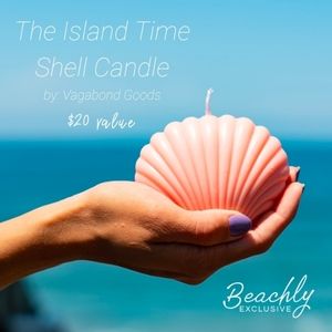 Vagabond Goods Island Time Shell Candle NIB